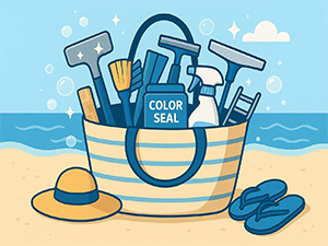 Beach days gone color seal floor chores ready