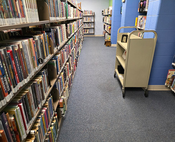 spill removed in children's library