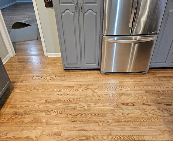 Medford Lakes worn & scratced hardwood floor fixed