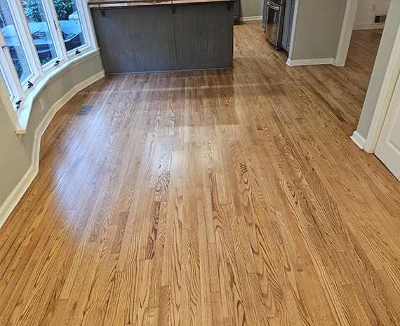 Medford Lakes red oak Kitchen refinished