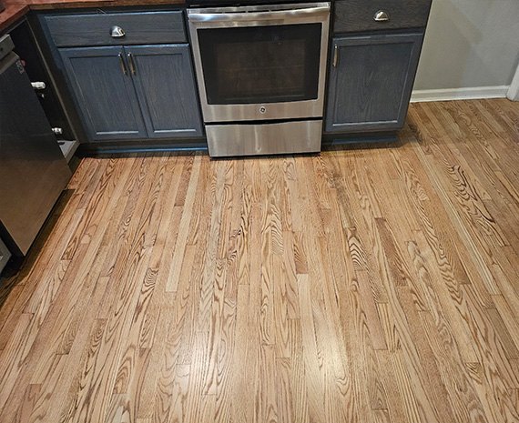 Medford Lakes red oak floors refinished