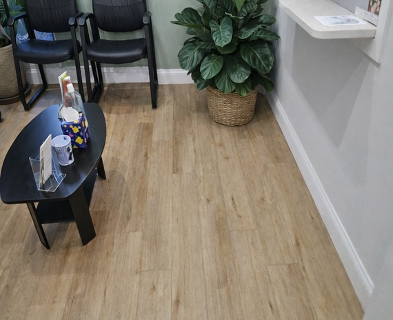 Podiatry LVP sanitized Reception Counter Area 570 x 465