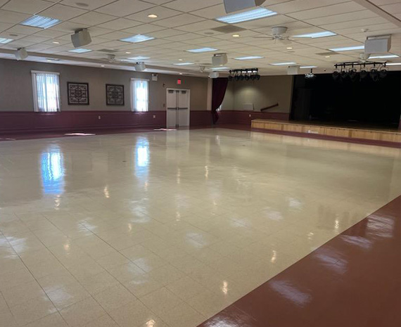 VCT reflection and floor shine restored