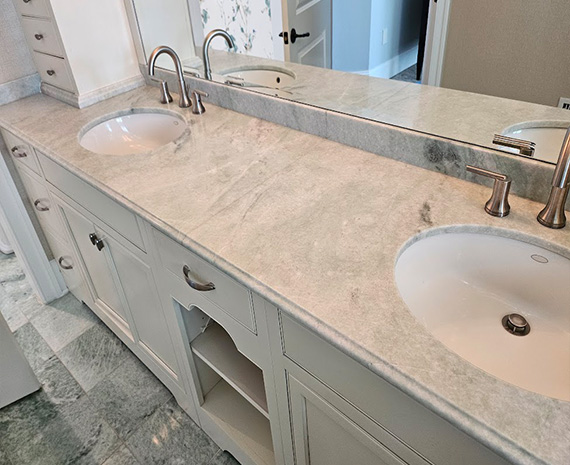 Stone harbor marble vanity polished
