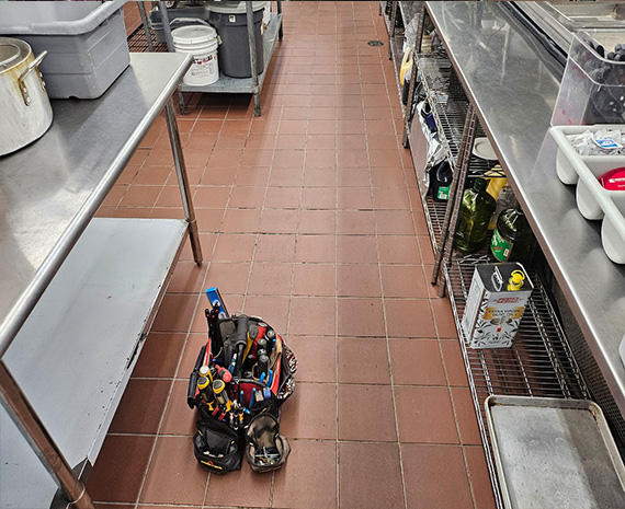 Cleaned Commercial Kitchen Floor in Medford