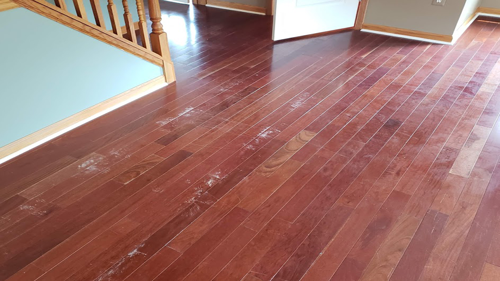 Uneven Shine on Polyurethane Coated Hardwood Floors SPARKLE Surface Care