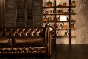 Antique Upholstered Furniture Leather