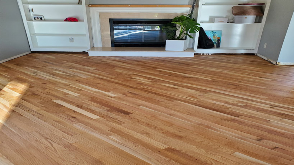 A freshly coated hardwood floor perfect backdrop for island vibe