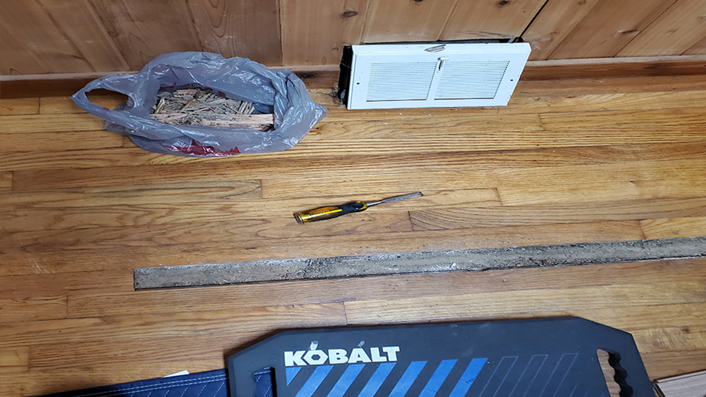 Just one board was damaged by termites