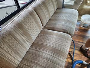 clean rv sofa upholstery