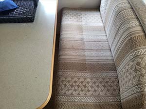 cleaning dirty RV upholstery
