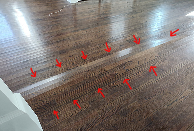 Weird hardwood floor problems in Maple Shade