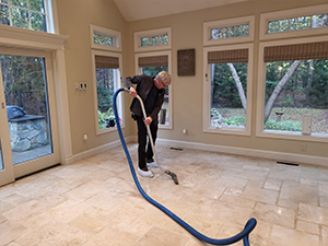 Travertine stone cleaning preparation