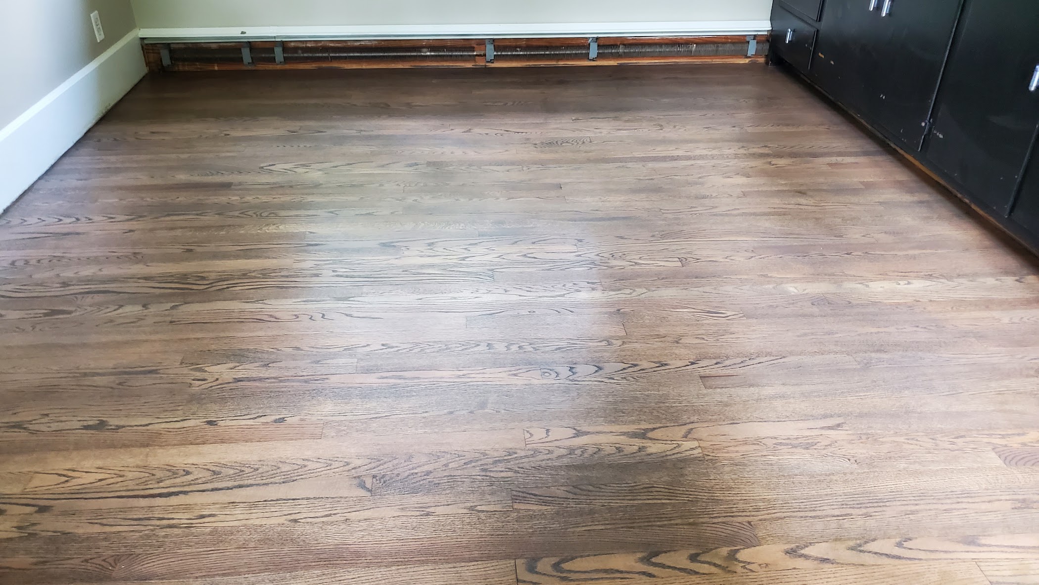 Yardley dining room floor fixed and refinished
