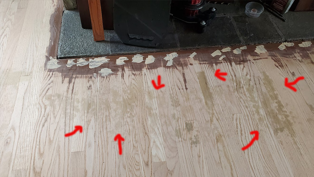 yardley rubber pad stain on hardwood