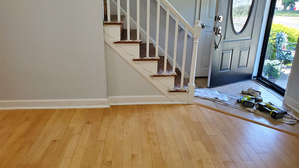 scratches removed, sanded refinished maple in Somerdale