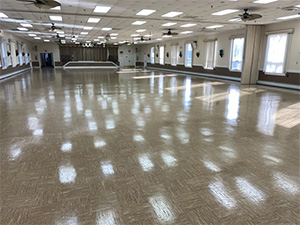 Retirement Community Room stripped & refinished in Brick Twp, NJ