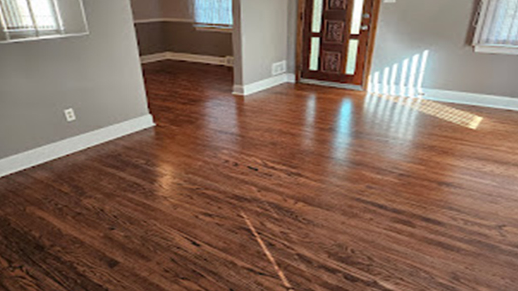 haddon twp hardwood floor is fixed & refinished
