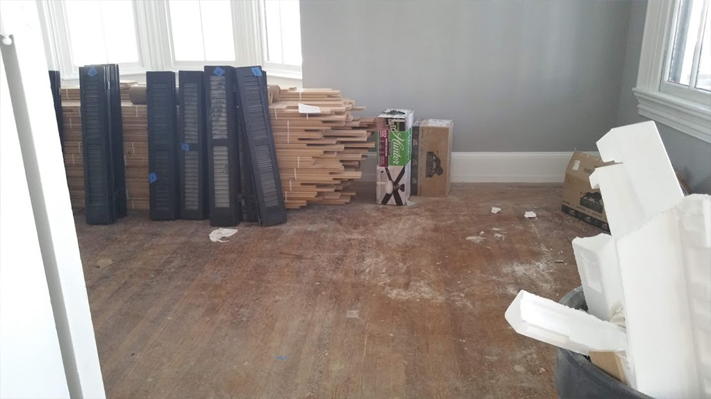 new red oak hardwood floor acclimating