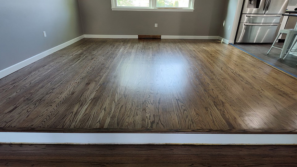 cherry hill red oak hardwood floor pet damage fixed