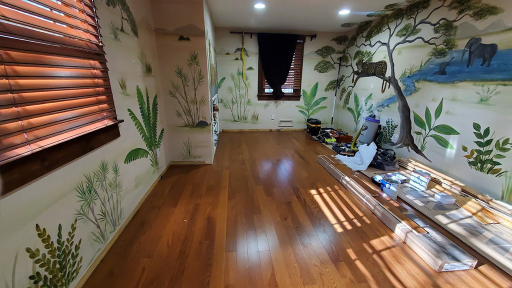 Cherry Hill, new pre-finished hardwood in bedroom