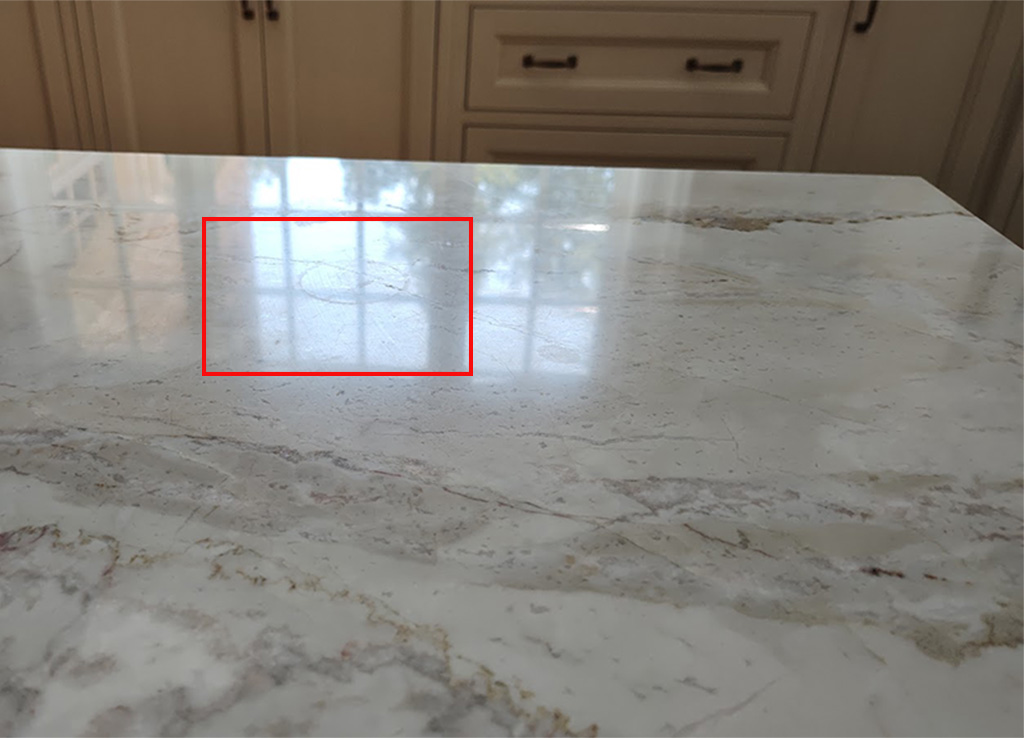 protecting cabinets during marble counter restoration new hope