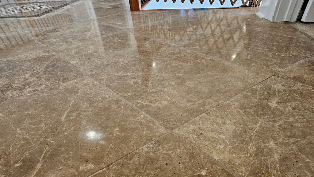 Jackson stone etching gone floor polished