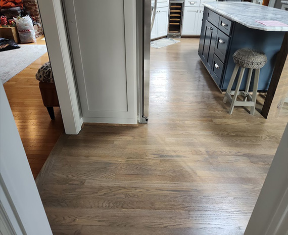 Shamong kitchen floor refinished done