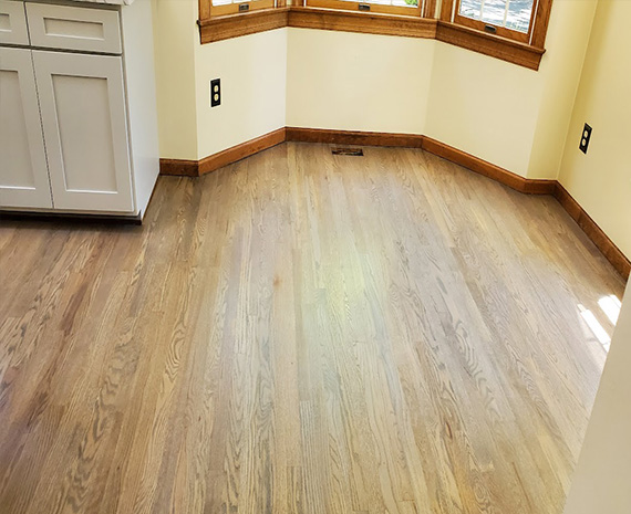 Shamong nook floor stained