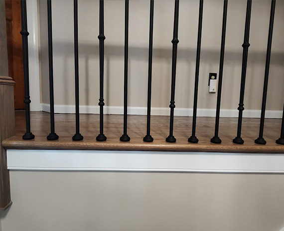 Shamong newly installed metal balusters