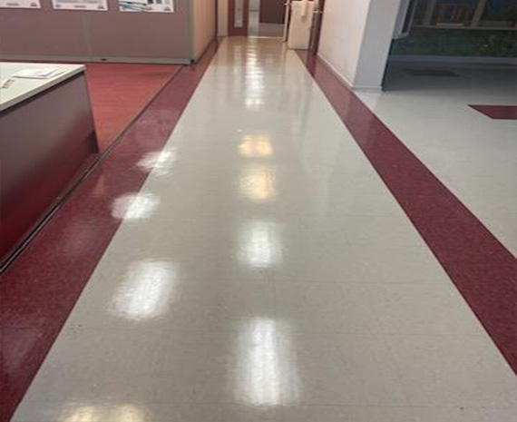 VCT entry hall polished