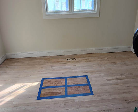 Moorestown town home floor stain sample