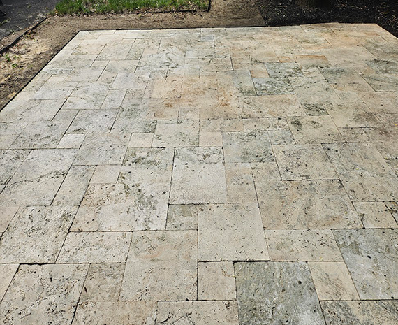 Merchantville travertine cleaned