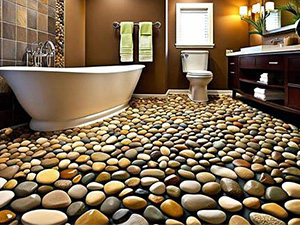 River Rock Shower Pan Pic 300 x 225