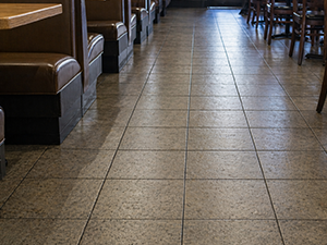Greasy Restaurant Floor