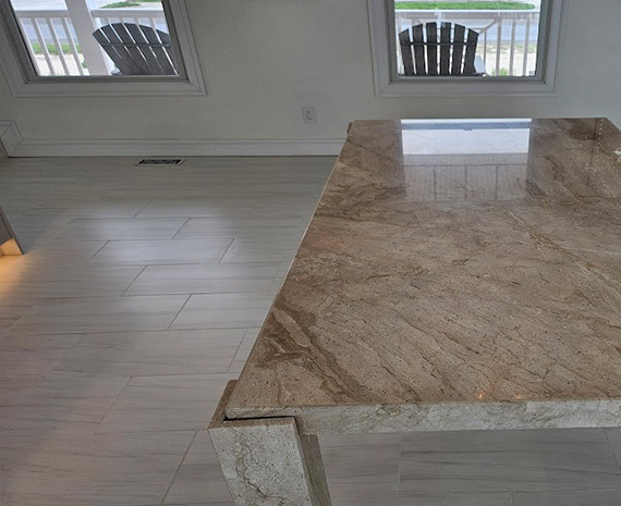 Tile color sealed & table polished