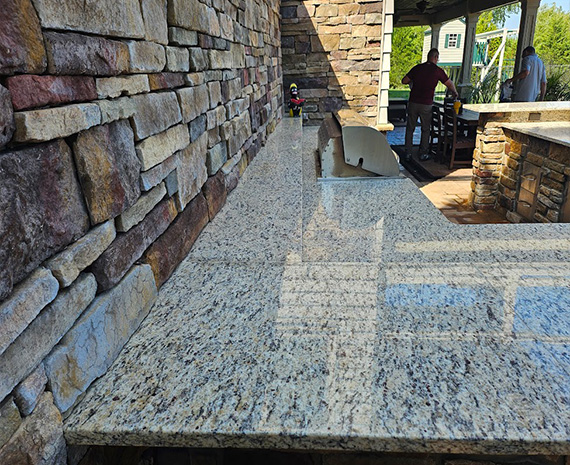 linwood granite counter restored