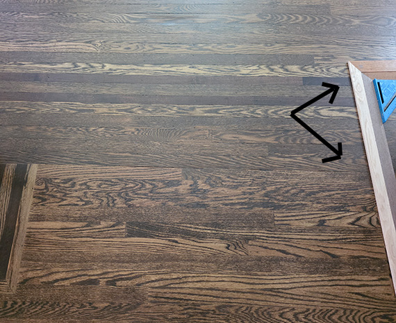 Walnut edging demo laid out