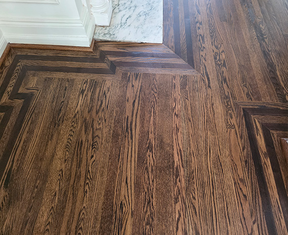 New walnut edge detail stripe