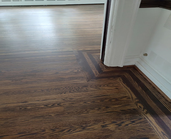 walnut vintage stripe repaired