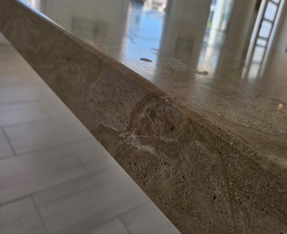 marble etch mark spots & edge etching