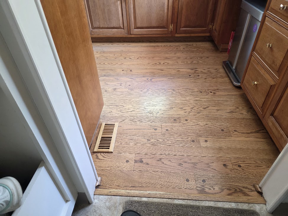 Riverton wood floor before refreshing