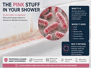 pink bacterium in showers