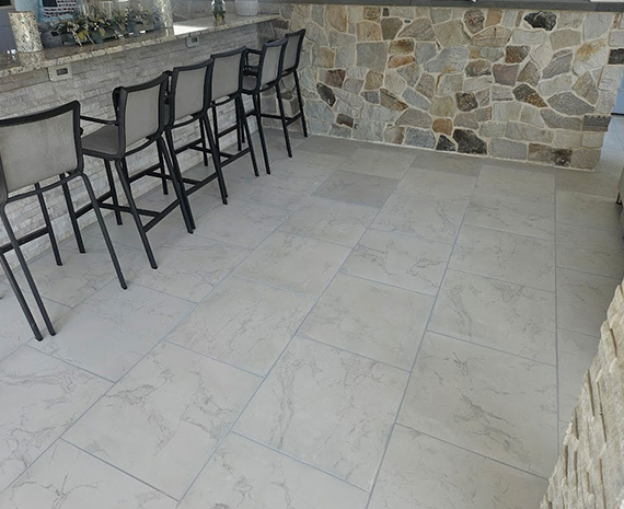 grout is even and uniformly colored