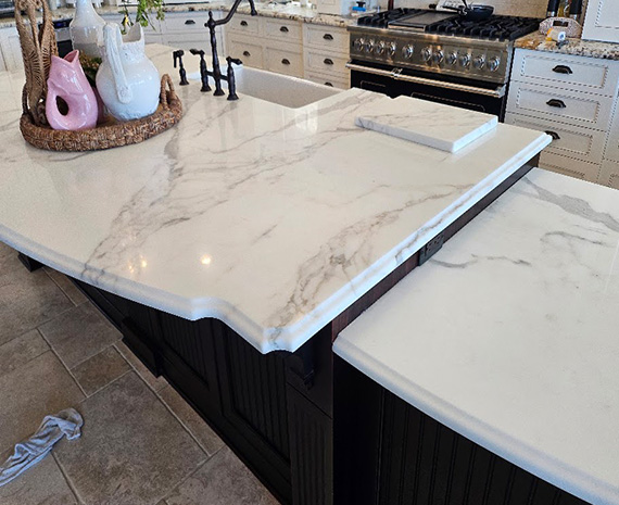white marble is polished in Brick NJ